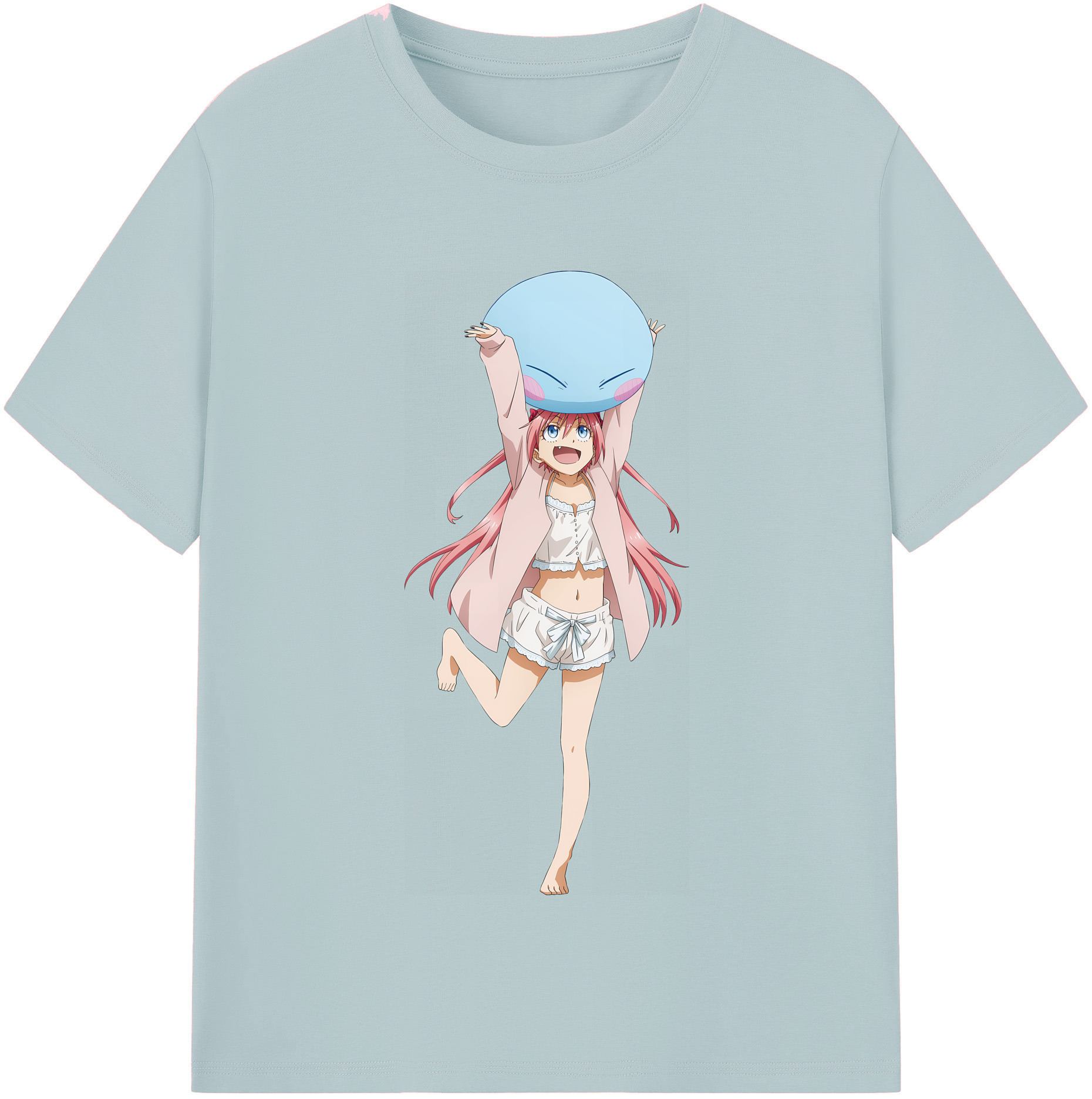 （画像用） 転スラ Regarding Reincarnated to Slime 綿100％半袖Tシャツ（フロントプリント）